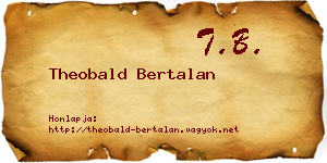 Theobald Bertalan névjegykártya
